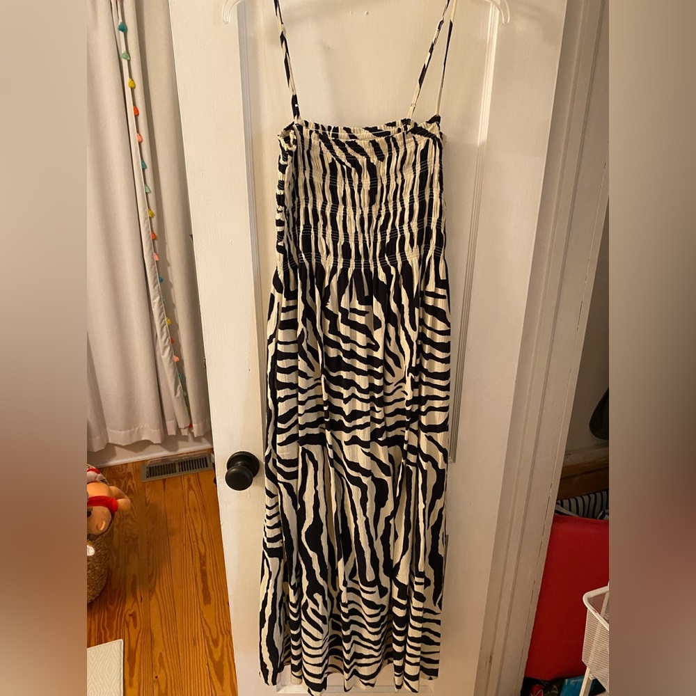 Pistola Black and Cream Patterned Skirt